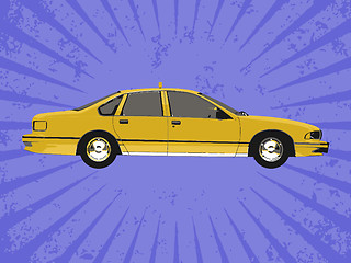 Image showing Vector taxi