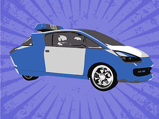 Image showing Vector police car