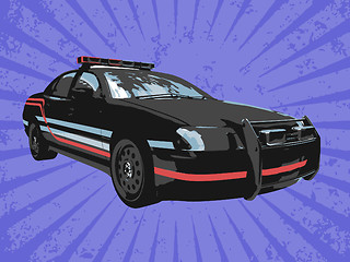 Image showing Vector police car