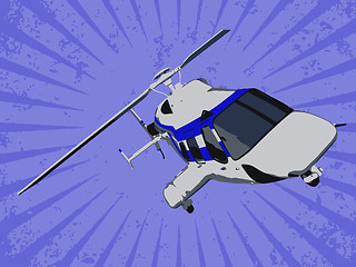 Image showing Vector helicopter