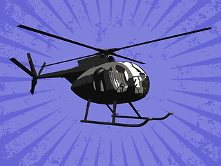 Image showing Vector helicopter