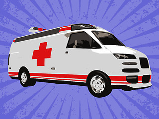 Image showing Vector emergency truck