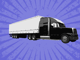 Image showing Vector truck