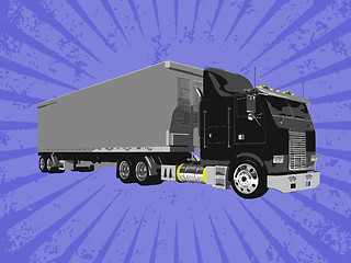 Image showing Vector truck