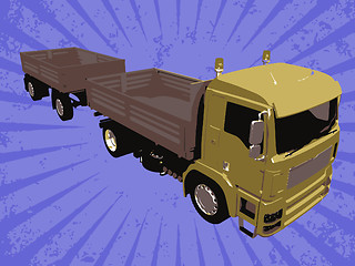 Image showing Vector truck