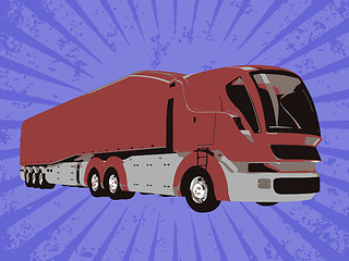 Image showing Vector truck