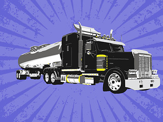 Image showing Vector truck