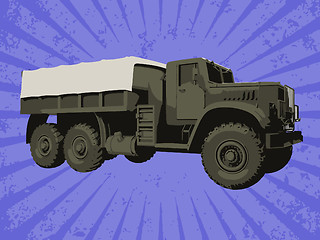 Image showing Vector truck