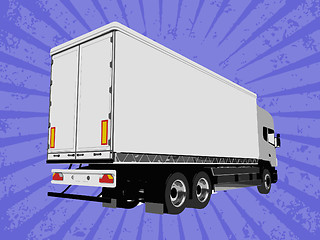 Image showing Vector truck