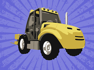 Image showing Vector fork truck