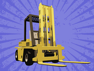 Image showing Vector fork truck