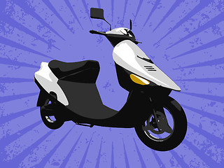 Image showing Vector motorcycle