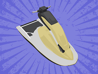 Image showing Vector jetski