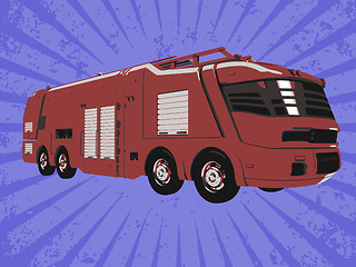 Image showing Vector firetruck