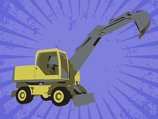 Image showing Vector construction truck