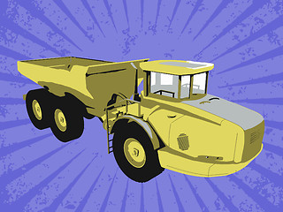 Image showing Vector construction truck