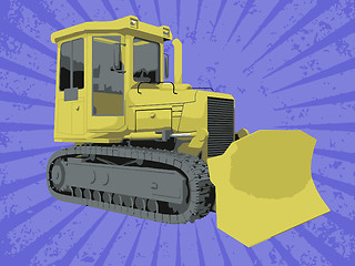 Image showing Vector construction truck