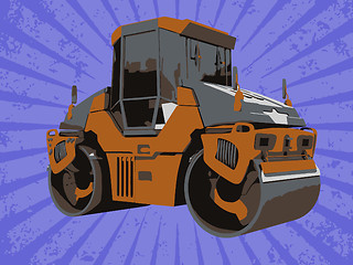 Image showing Vector construction truck