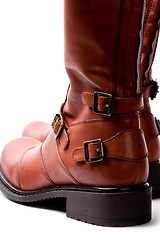 Image showing pair of brown boots