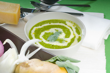 Image showing spinach soup