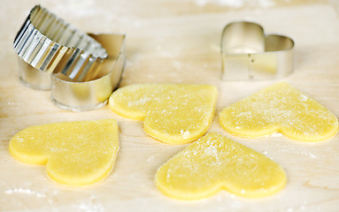 Image showing Making shortbread cookies