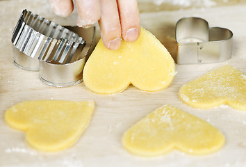 Image showing Making shortbread cookies