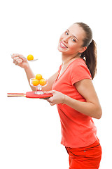Image showing Taste ping-pong as this woman does