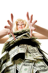 Image showing Woman and money