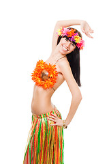 Image showing Woman smile, wearing summer costume