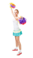 Image showing Styled professional woman cheer leader