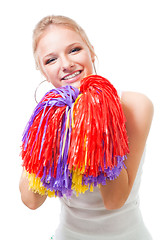 Image showing woman cheer leader