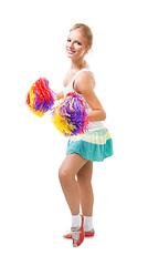 Image showing Styled professional woman cheer leader