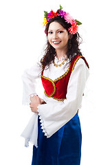 Image showing Woman in traditional Greek costume