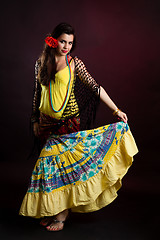 Image showing Gypsy woman dance