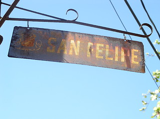 Image showing Old street sign