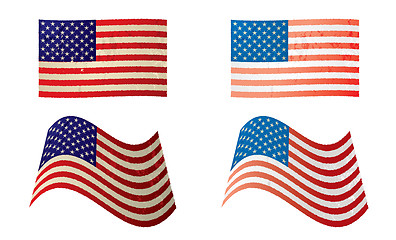 Image showing usa flag grunge variation