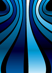 Image showing blue stripe band background