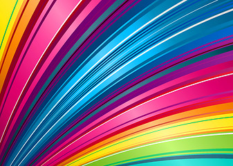 Image showing rainbow fan background