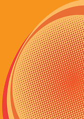 Image showing orange halftone background