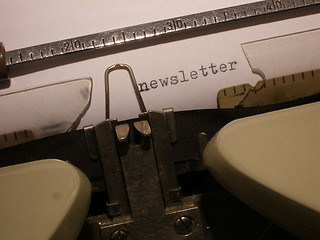 Image showing newsletter