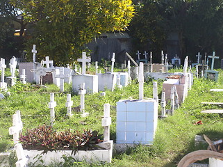 Image showing Caribbean churchyard