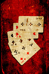 Image showing abstract scene game of poker