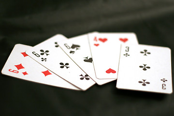 Image showing abstract scene game of poker