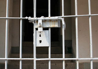 Image showing Locked gate