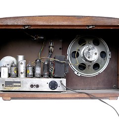 Image showing Old AM radio tuner