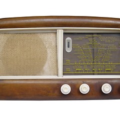 Image showing Old AM radio tuner