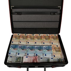 Image showing Suitcase with money