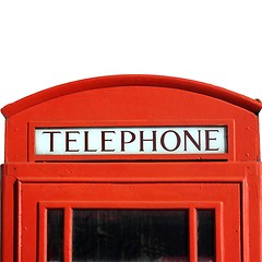 Image showing London telephone box