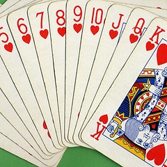 Image showing Pocker full scale cards
