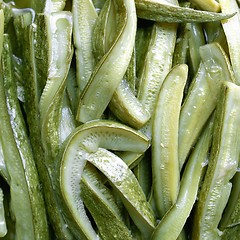 Image showing Courgettes zucchini